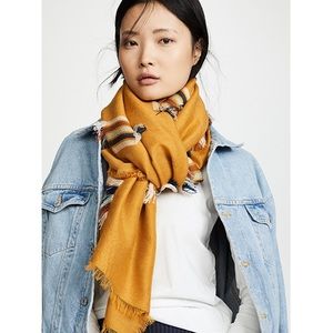 Rainbow Fringe-Stripe Jacquard Scarf